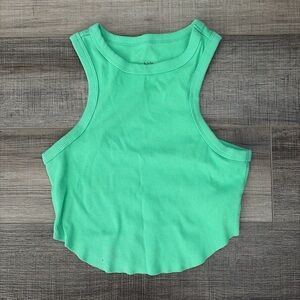 Wild Fable Green Ribbed Tank Top
